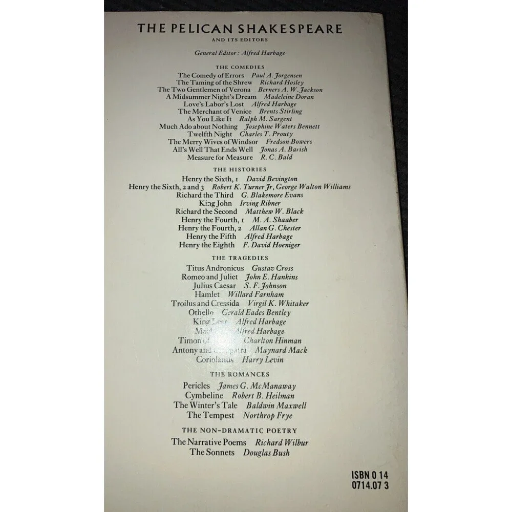 N/A pelican shakespeare